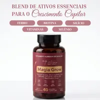 Cápsulas da vitamina para cabelo Magia Grow
