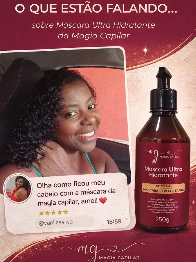 Review da Vanilza sobre a máscara